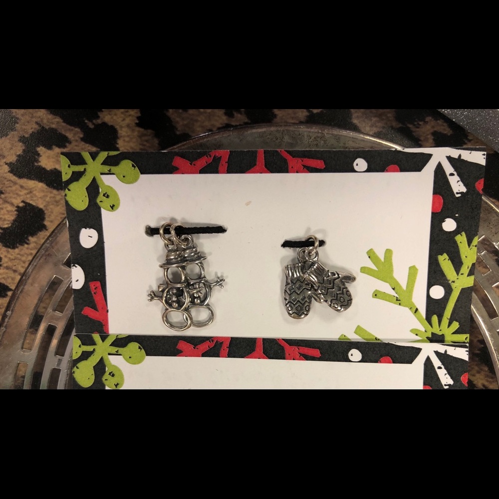 Mitten and Snowman Charms
